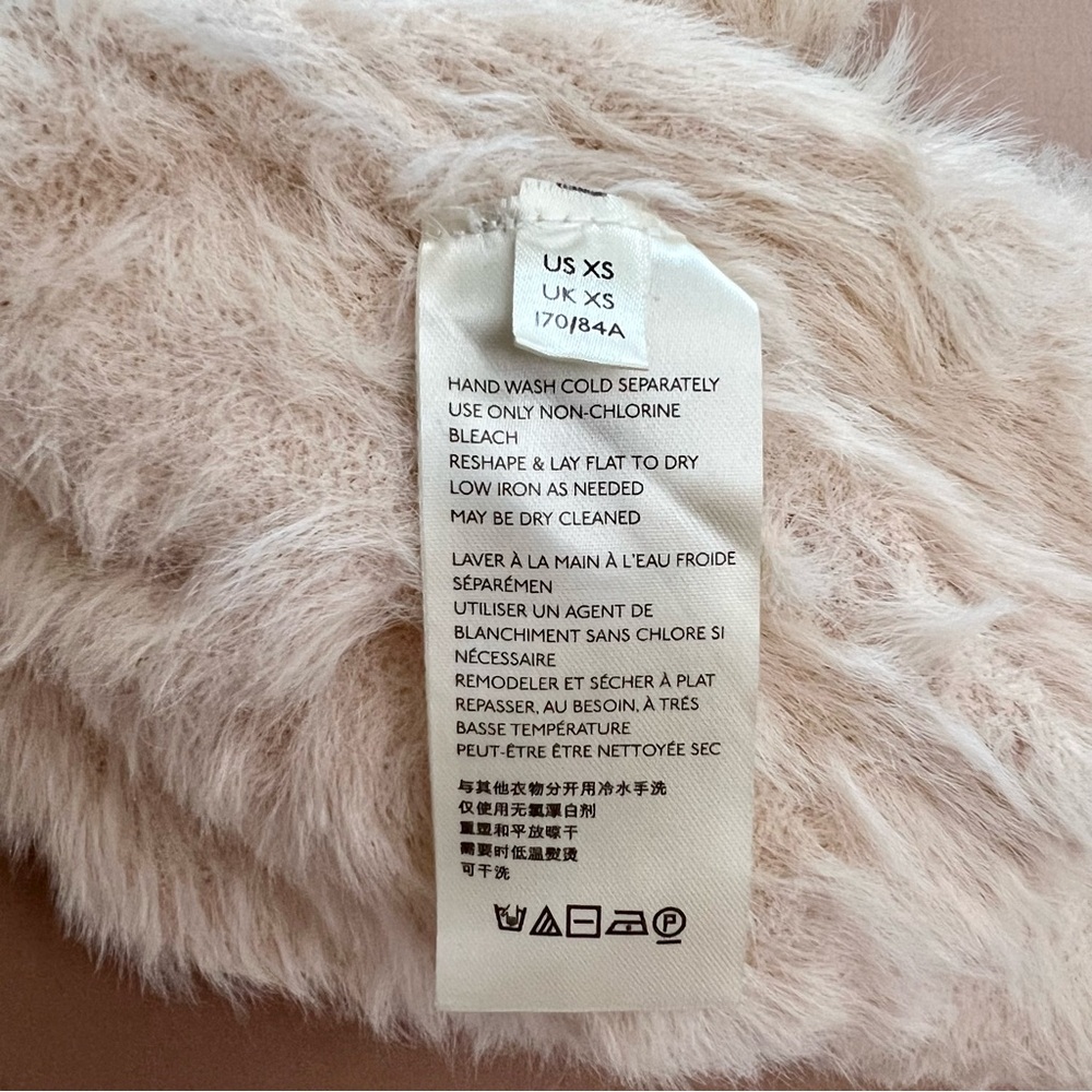 Free People Faux Fur Cardi Open Front Cardigan Sweater - Picture 15 of 16
